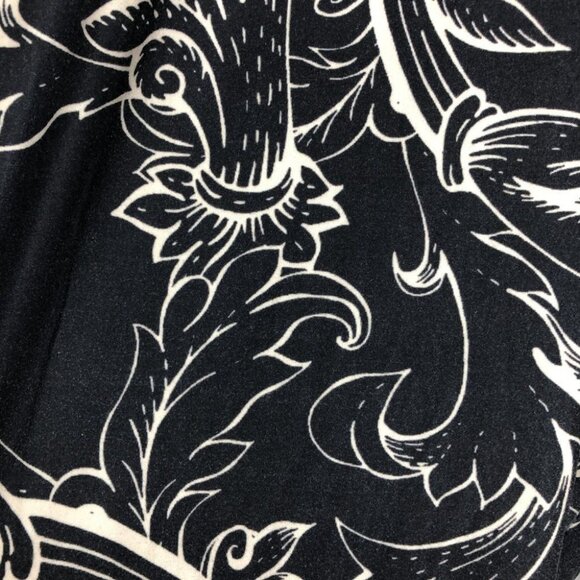 Relevate Designs Black & tan Baroque Abstract Pattern Leggings Stretchy size 1x - Picture 11 of 13